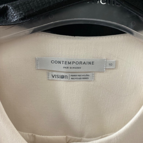 Contemporaine blazer women's size 10 ivory with dust bag - Picture 2 of 5